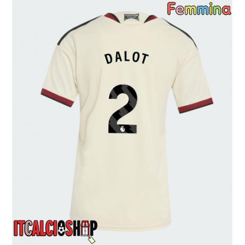 Manchester United Diogo Dalot #2 Terza Maglia Femmina 2026-27 Manica Corta